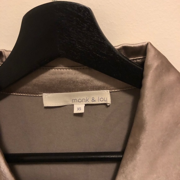 Monk and Lou Satin Button-Down shirt - Picture 2 of 3